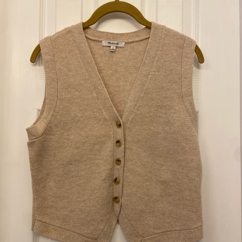 Madewell V-Neck wool vest